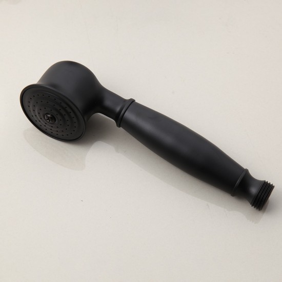 Zwarte handdouche landelijke