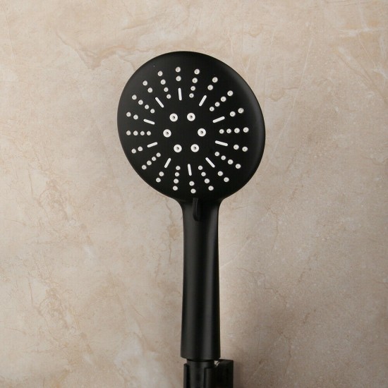 Zwarte handdouche met 3 standen