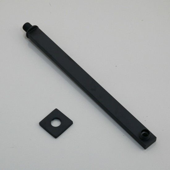 Zwarte inbouw regen douche 0