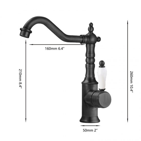 Zwarte mengkraan landelijke stijl 2