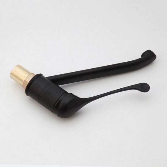 Zwarte mengkraan met elleboog bediening