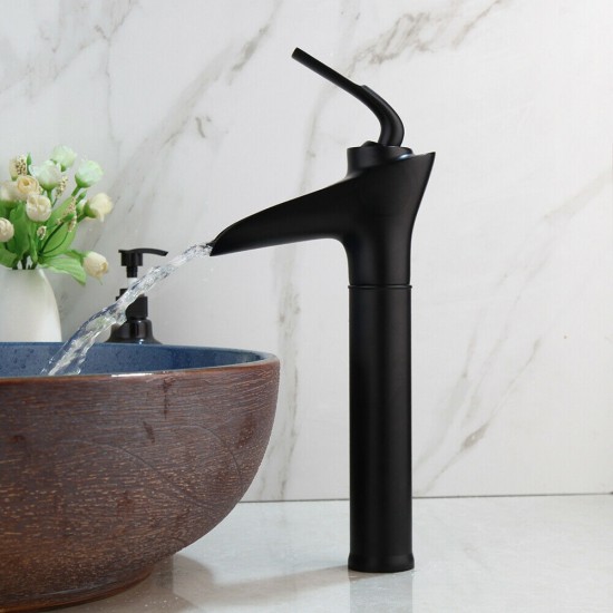 Zwarte mengkraan voor badkamer