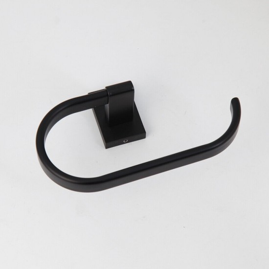 Zwarte moderne wc rol houder b363