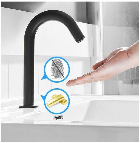 Zwarte sensor kraan cesaro