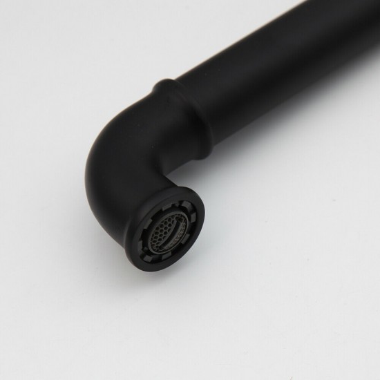 Zwarte uitloop met perlator