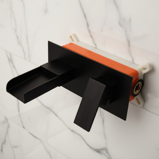 Zwarte watervalkraan inbouw b389 moderne inbouwkraan 4