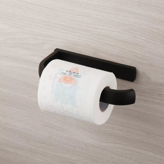 Zwarte wcrol houder