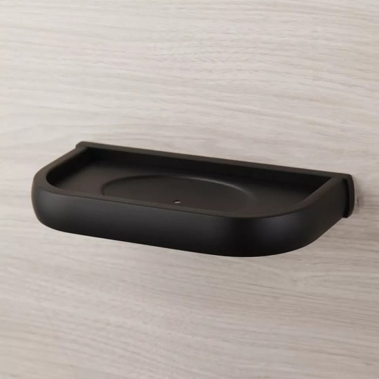 Zwarte zeepbak badkamer