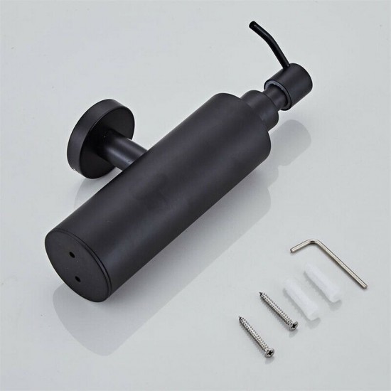 Zwarte zeepdispenser